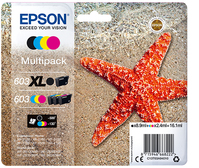 Epson 603 XL inktcartridge 1 stuk(s) Origineel Hoog (XL) rendement Zwart, Cyaan, Magenta, Geel
