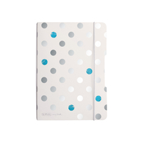 Herlitz Frozen Glam cuaderno y block Azul, Plata, Blanco A4 40 hojas