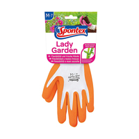 Spontex Lady Garden Gants de jardin Orange, Blanc Latex, Viscose 1 pièce(s)