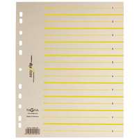Pagna 44063-05 Tab-Register Numerischer Registerindex Karton Beige, Gelb