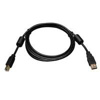 Tripp Lite U023-003 Cable USB 2.0 A/B con Atenuadores de Ferrita (M/M), 0.91 m [3 pies]