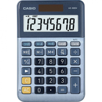 Casio MS-88EM calculatrice Bureau Calculatrice à écran Bleu