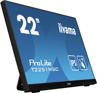 iiyama ProLite T2251MSC-B1 monitor komputerowy 54,6 cm (21.5") 1920 x 1080 px Full HD LED Ekran dotykowy Przeznaczony dla wielu użytkowników Czarny