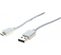 CUC Exertis Connect 532455 câble USB 1,8 m USB 2.0 USB A Micro-USB B Blanc