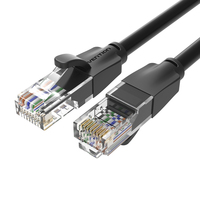 Vention IBEBQ hálózati kábel Fekete 20 M Cat6 U/UTP (UTP)