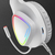 Mars Gaming MH222 Blanco, Cascos Gaming RGB Over Ear con Micrófono, Sonido HiFi, Cancelación de Sonido, Ultraligeros, PS4 PS5 Xbox Switch Tablet Windows Mac