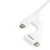 StarTech.com Apple Lightning- of Micro USB-naar-USB-kabel 1 m, wit