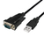 LogiLink AU0048 kabel równoległy Czarny 1,5 m USB Typu-A DB-9