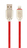 Cablexpert CC-USB2R-AMLM-2M-R Lightning kábel Vörös