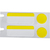 Brady M61-98-494-YL etykiet do nadruku Biały, Żółty Samoprzylepne etykiety do drukowania