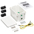 Tripp Lite B110-SP-CAT-OD2 Outdoor In-Line PoE Surge Protector - IP68 Rated, 1 Gbps, Cat5e/6, IEC Compliant, 110 Punch Down, TAA