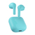 Happy Plugs JOY Casque True Wireless Stereo (TWS) Ecouteurs Appels/Musique/Sport/Au quotidien Bluetooth Turquoise
