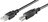 Microconnect USBAB01B USB-kabel 0,1 m USB 2.0 USB A USB B Zwart