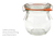 Weck Tulpen-Glas 75 ml mit Glasdeckel