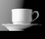 Kaffee-Obertasse - hohe Form - Inhalt 0,20 ltr -, Form LA REINE - uni weiß -