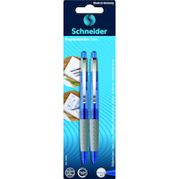 Długopis automatyczny SCHNEIDER Loox, 2szt., blister, niebieski