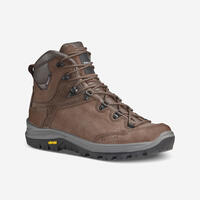 Men's Waterproof Leather High Trekking Boots - MT500 - UK 7 - EU 41