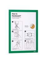 Durable DURAFRAME� Self-Adhesive Document Frame A4 - Green - Pack of 10