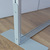 Spannrahmen / Stretchframe / Raumteiler / Trennwand aus Aluminium, mit glasklarem Banner | 1.300 x 2.000 mm (Sz x M) 1.300 mm