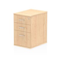 Dynamic Impulse 600mm Deep Desk High Pedestal Maple I000249