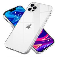 NALIA Chiaro Cover compatibile con iPhone 12 Pro Max Custodia, Trasparente Sottile Cristallo Silicone Gomma Copertura Protettiva, Crystal Clear Case Resistente Morbido Antiurto ...