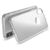 NALIA Glitzer Hülle für iPhone X XS, Slim 3in1 Handy Schutz Case Back Cover Etui Silber