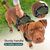 BLUZELLE Hundegeschirr Kleine Hunde, Reflektor Brustgeschirr mit Griff & Tasche für GPS Tracker, Anti-Zug Hundeweste Hund-Warnweste Atmungsaktiv, - S Oliv Grün