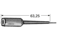 Prüfspitze, Buchse 4 mm, 2.5 kV, schwarz, 4691-0