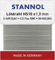 Stannol HS10 Forrasztóón, ólommentes Ólommentes Sn99,3Cu0,7 ROM1 30 g 1 mm