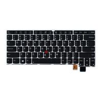 Keyboard SLV USI DFN B 01EN917, Keyboard, Keyboard backlit, Lenovo, ThinkPad 13 (2nd Gen) Einbau Tastatur