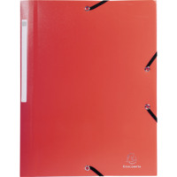 Sammelmappe mit Gummizug A4 aus PP - Rot
