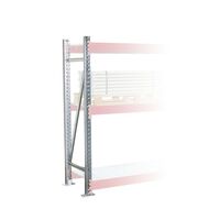 Heavy-load shelving support frames