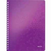 Notizbuch Wow A4 80 Blatt 80g/qm kariert violett