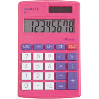 Taschenrechner M 8 Solar/Batterie 69x10mm pink