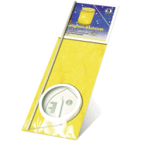 Laternen-Bastelset 5 Strohseide gelb 20x15,3cm