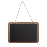 Olympia Hanging Magnetic Chalkboard Wooden Border - A6 105 x 148 mm - Pack of 4