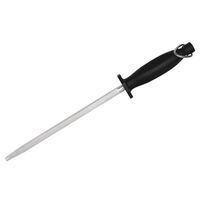 Vogue Knife Sharpening in Black - Round Chromed Steel Head - 30.5cm