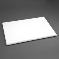 Hygiplas Extra Thick High Density White Chopping Board for Bakery - 45x30cm