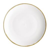 Olympia Kiln Round Coupe Plate in White - Porcelain - 280mm - Pack of 4
