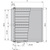 SCHROFF PropacPRO complete desktopbehuizing, afgeschermd, 6 HE, 84 HE, 446 mm