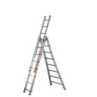 Industrial combination ladders - 3 x 8 flared base