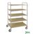 Kongamek Tall ESD shelf trolleys, 5 shelves, braked