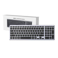 Wireless Membrane Keyboard UGREEN KU005 2.4G+BT (Silver-black)