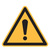 Warnzeichen "Allgemeines Warnzeichen" [W001], Folie (0,1 mm), 100 mm, ASR A1.3 / ISO 7010, selbstklebend