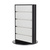 Counter Display / FlexiSlot® Slatwall Table Display "Style-Black" | pure white similar to RAL 9010