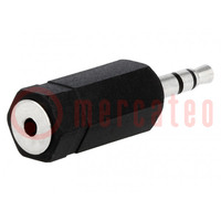 Adapter; Jack 2.5mm socket,Jack 3.5mm plug; stereo