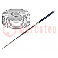 Wire: control cable; chainflex® CF10; 7x0.5mm2; black; stranded