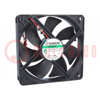 Ventilateur: DC; axial; 12VDC; 120x120x25mm; 127,4m3/h; 34dBA; Vapo