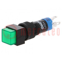 Switch: push-button; Pos: 2; SPDT; 0.5A/250VAC; 1A/24VDC; ON-ON