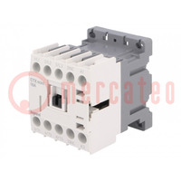 Contactor: 3-pole; NO x3; Auxiliary contacts: NC; 230VAC; 16A